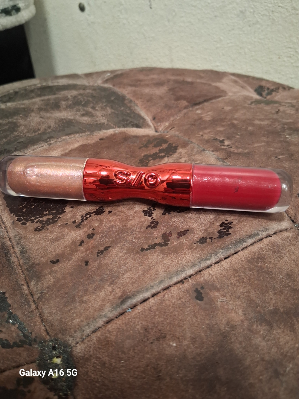 Dual-Ended Lip Duo — Red & Peach Shimmer